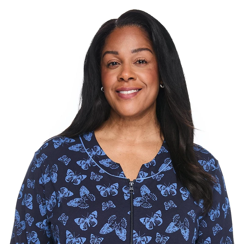 Iyla Women's Plus Zip-Up Nightgown