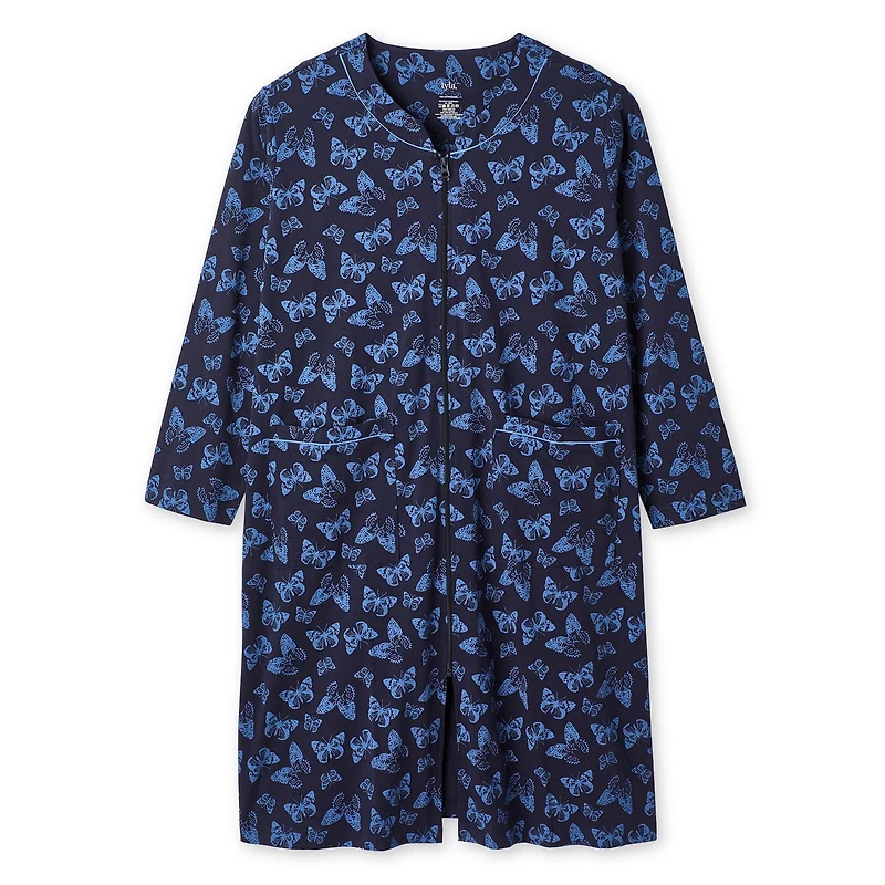 Chemise de nuit zippée Iyla Plus pour femmes