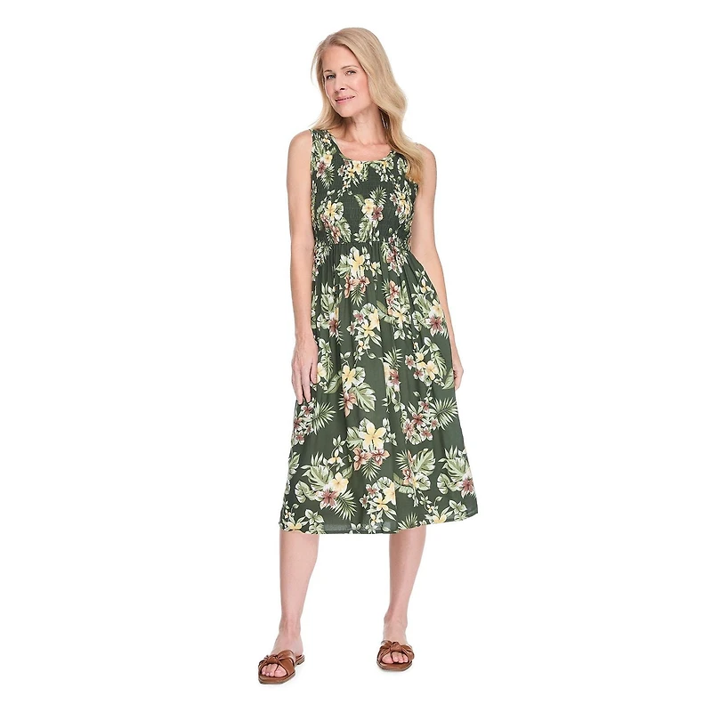 Iyla Women's Smocked Sleeveless Maxi Dress