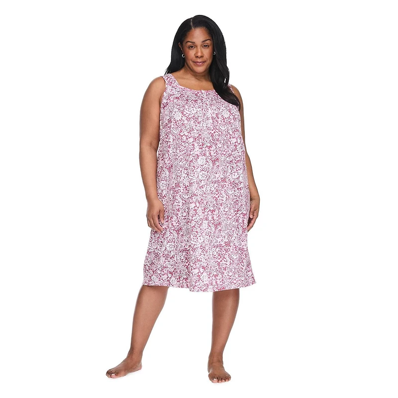 Iyla Women's Plus Tank Nightgown