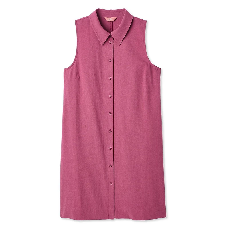 Robe droite sans manches en lin Iyla pour femmes