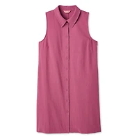 Robe droite sans manches en lin Iyla pour femmes