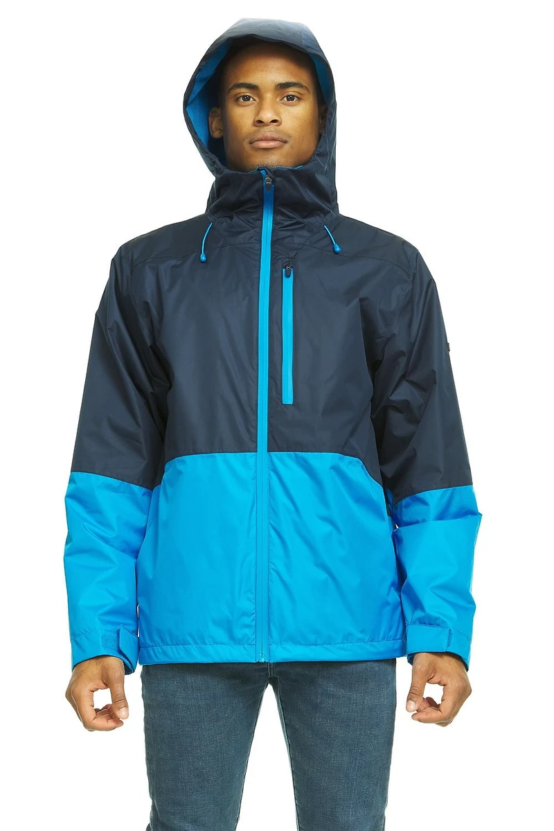 Manteau de pluie hydrofuge avec capuchon Swiss Tech pour hommes