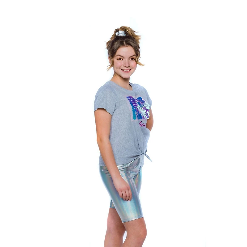 Girls Mini Pop Kids Be Fierce Box Front Tie Top