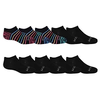 Paq. de 10 paires de socquettes Socquettes Invisibles sport Fruit of the Loom pour filles