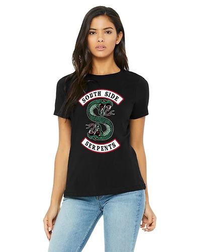 T-SHIRT NOIR À MANCHES COURTES POUR FEMME ARCHIE SOUS LICENCE