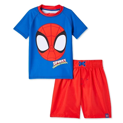 Marvel Toddler Boys' Spider-Man 2-Piece Swim Set