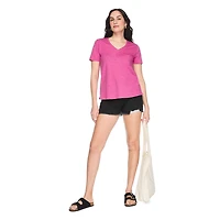 T-shirt à pochette encolure en V George pour femmes