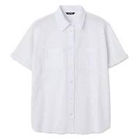 Chemise de camp en mélange lin George pour femmes