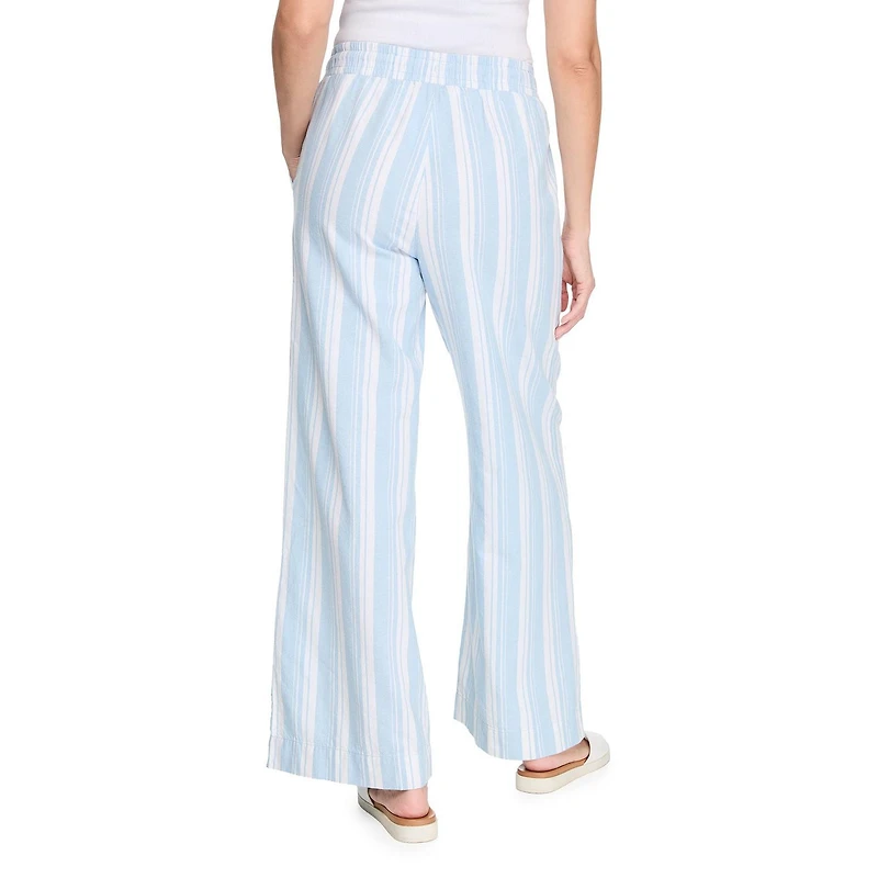 George Women's Linen-Blend Wide Leg Pant