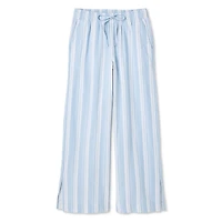 George Women's Linen-Blend Wide Leg Pant