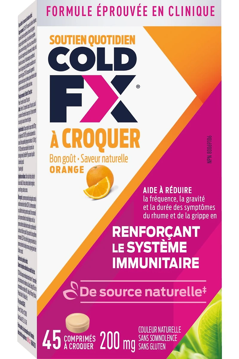 COLD-FX® Daily Support Orange Chewable