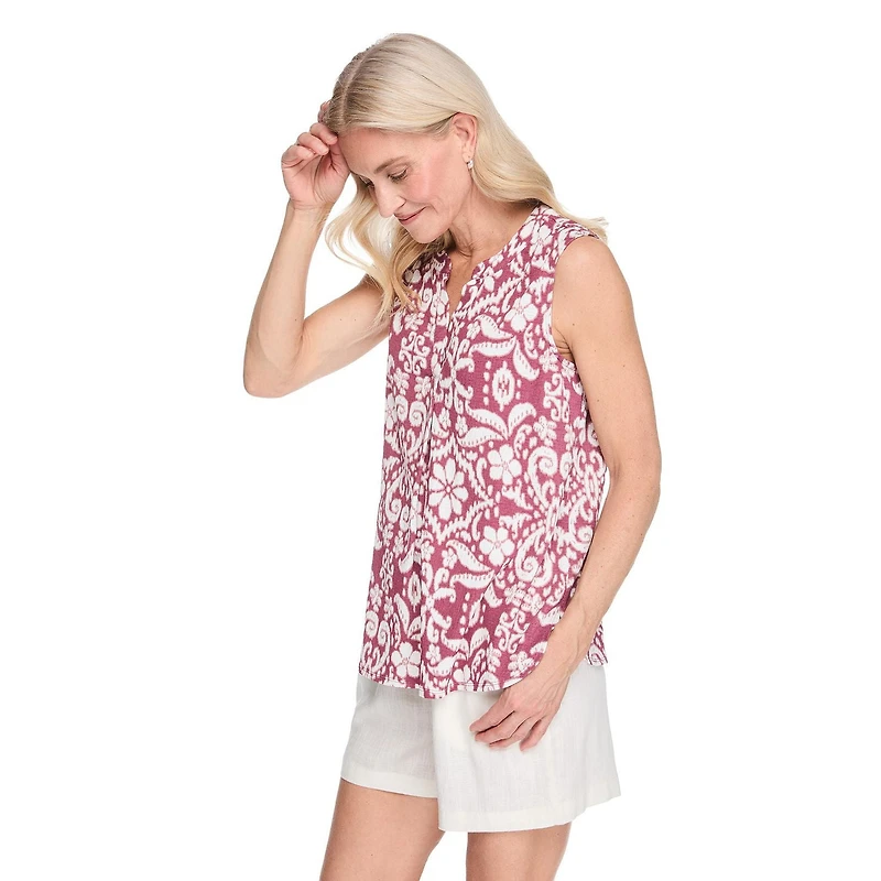 Iyla Women's Crinkle Sleeveless Blouse
