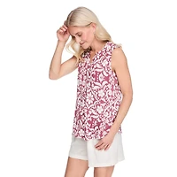 Iyla Women's Crinkle Sleeveless Blouse