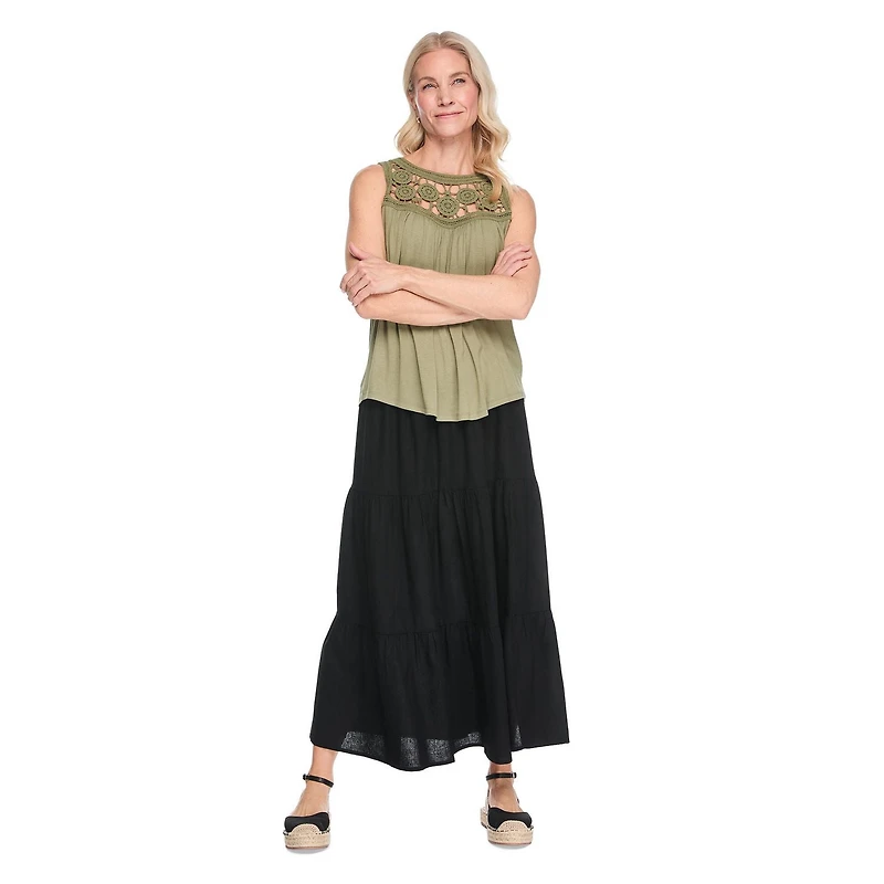 Jupe en lin Iyla pour femmes
