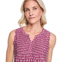 Iyla Women's Border Printed Top