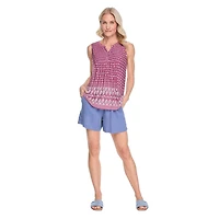 Iyla Women's Border Printed Top