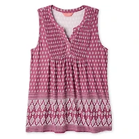 Iyla Women's Border Printed Top