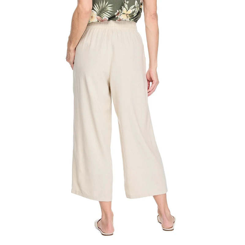 Iyla Women's Linen Gaucho Pant