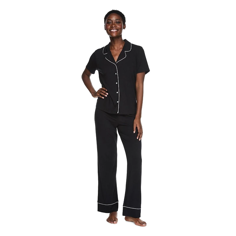 Pyjama 3 pièces Como Blu pour femmes