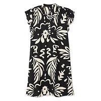 George Women's Printed Flutter-Sleeve Dress