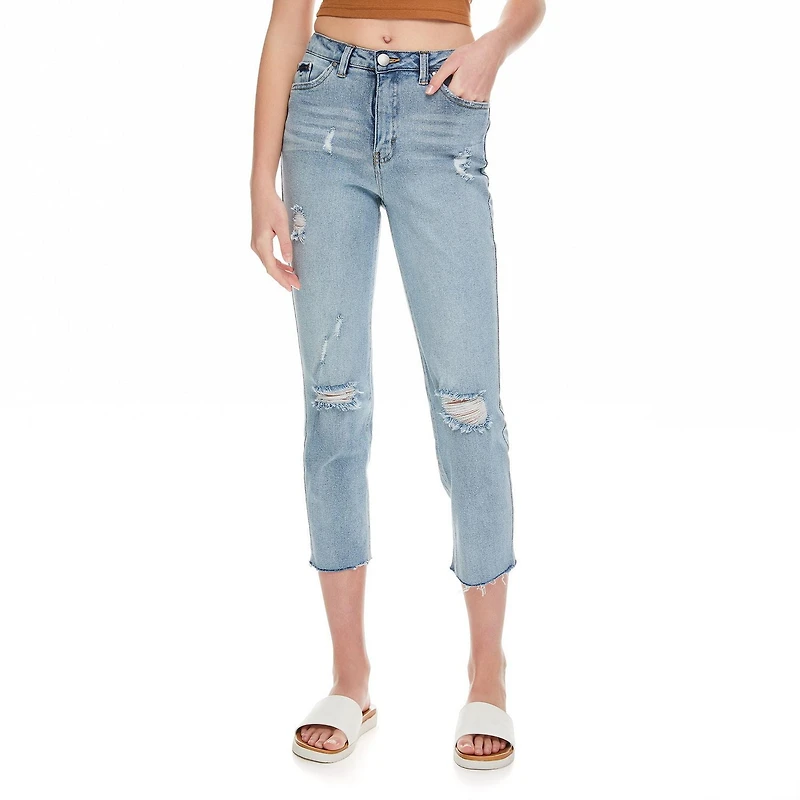 Pantalon étroit, droit et écourté No Boundaries pour femmes