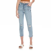 Pantalon étroit, droit et écourté No Boundaries pour femmes