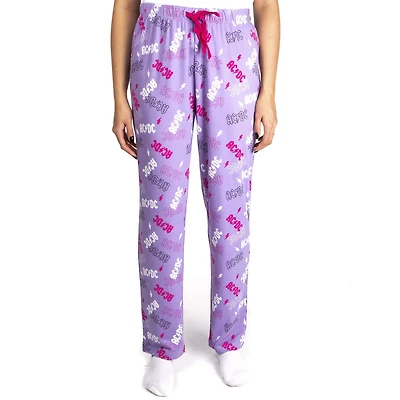 AC/DC Pantalon de pyjama à imprimé pour femme