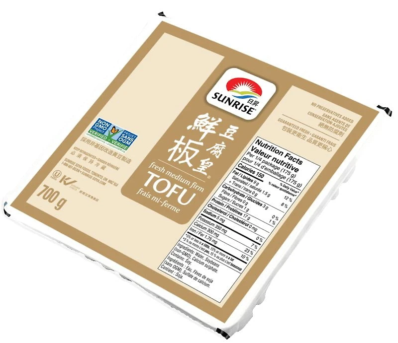 Sunrise 4 Piece Freshpack Medium Firm Tofu, Sunrise 4 Piece Freshpack Medium Firm Tofu 700g