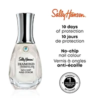 Sally Hansen Vernis à ongles Diamond Strength®, infusé de véritables microdiamants & platine, 10 jours de protection contre les cassures & fissures Vernis à ongles anti éclats