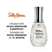Sally Hansen Vernis à ongles Diamond Strength®, infusé de véritables microdiamants & platine, 10 jours de protection contre les cassures & fissures Vernis à ongles anti éclats