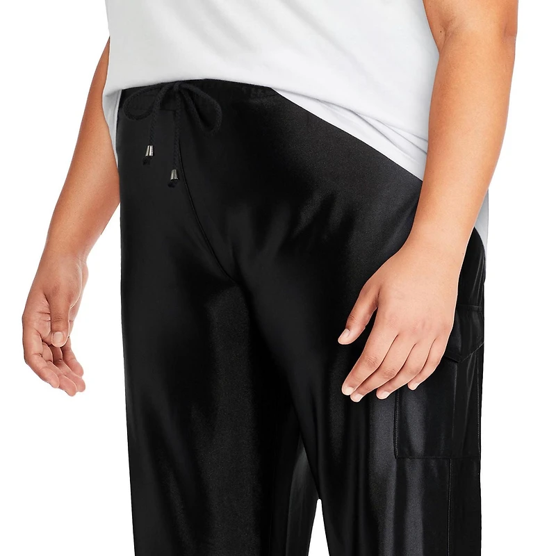 Jogger en satin extensible George Plus pour femmes