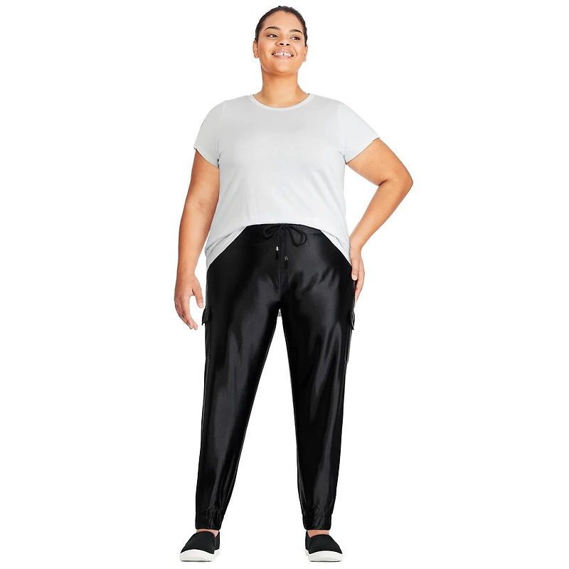 Jogger en satin extensible George Plus pour femmes