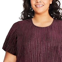 Robe t-shirt à pois métalliques et paillettes George Plus pour femmes