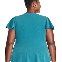 Haut basque en tricot lurex George Plus pour femmes