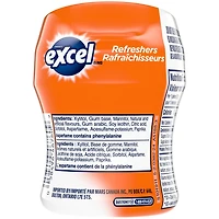 EXCEL Refreshers, Tropical Flavoured Sugar Free Chewing Gum, 40 Pieces, 1 Bottle