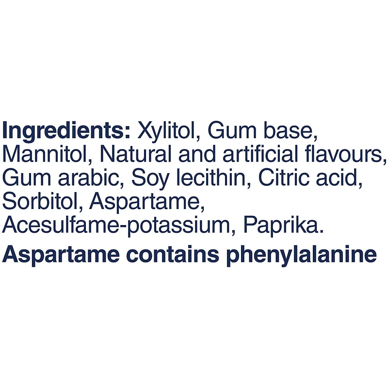 EXCEL Refreshers, Tropical Flavoured Sugar Free Chewing Gum, 40 Pieces, 1 Bottle