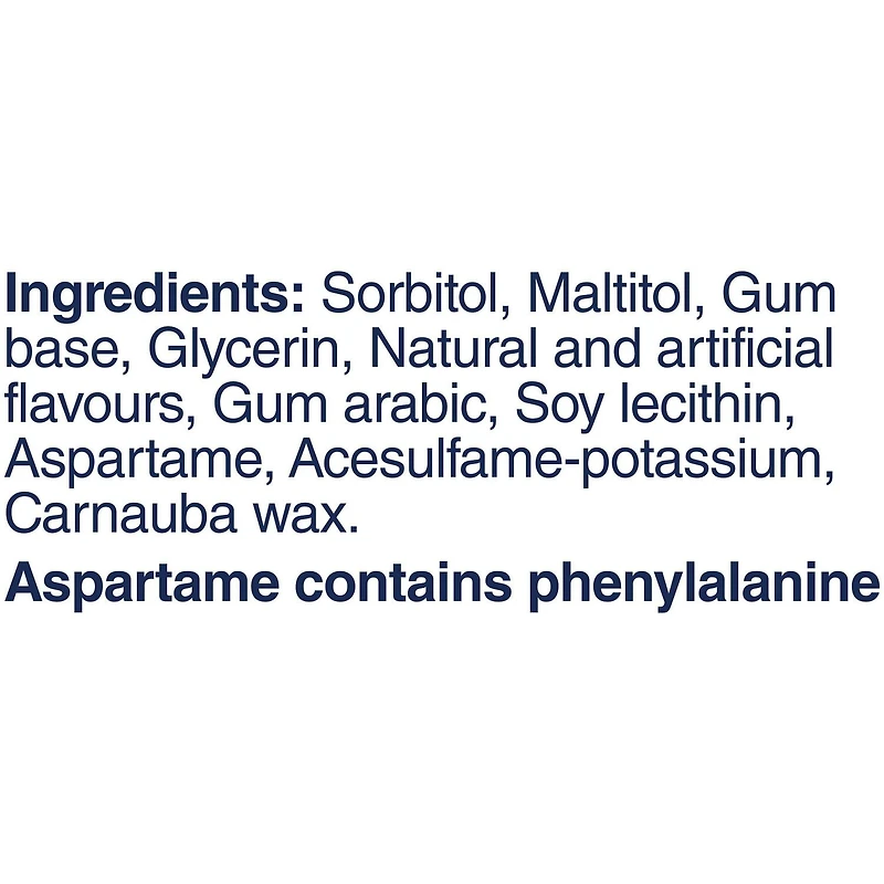 EXCEL, Peppermint Flavoured Sugar Free Chewing Gum, 60 Pieces, 1 Bottle, 1 Bottle, 60 Pellets