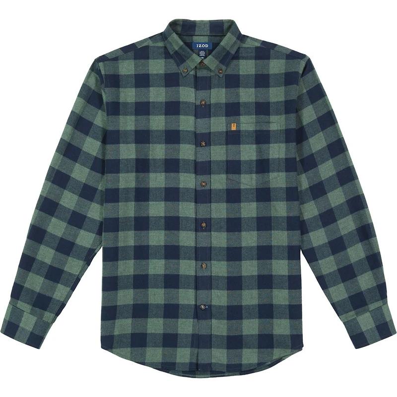 IZOD MENS LONG SLEEVE FLANNEL