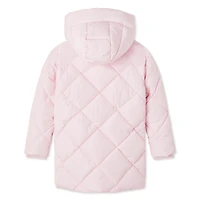 Justice Girls' Quilted Winter Jacket