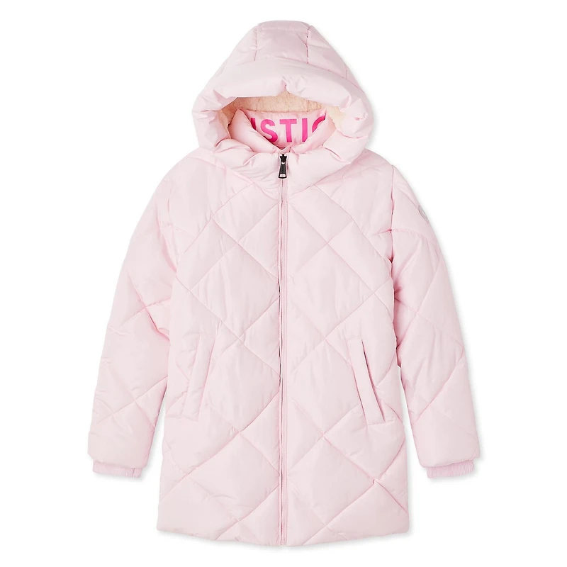 Justice Girls' Quilted Winter Jacket