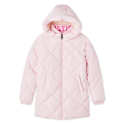Justice Girls' Quilted Winter Jacket