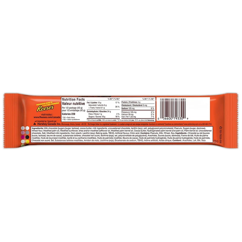 Barres de chocolat au beurre d'arachides Sticks de REESE - grand format 85 g