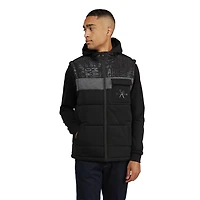 Gilet matelassé Marc Ecko pour hommes avec capuche movable