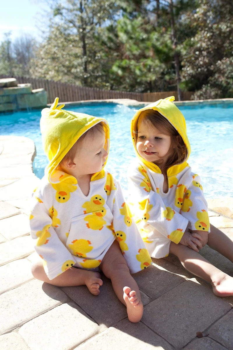 ZOOCCHINI Baby Toddler UPF50+ Terry Swim Cover-up with Hood