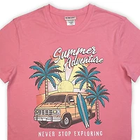 T-shirt à imprimé graphique The Pink Closet pour femmes