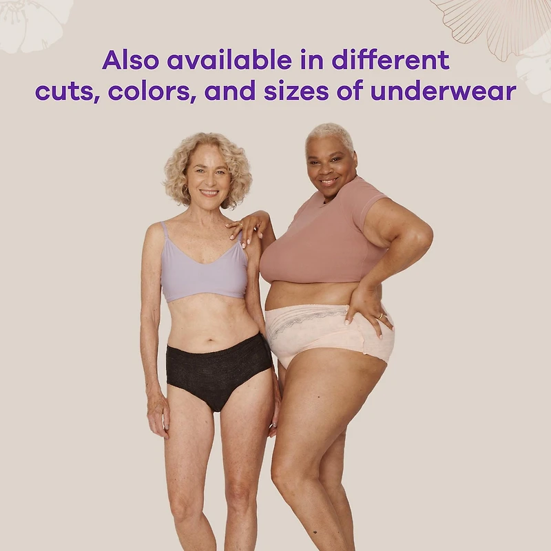 Serviettes d’incontinence Always Discreet Boutique, régulières, degré d’absorption modéré, pour les fuites urinaires