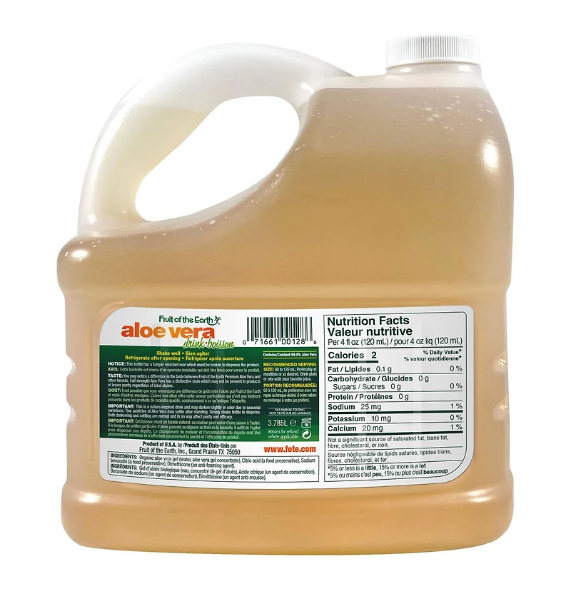 FOTE Boisson Aloe Vera Boisson Aloe Vera 3,785 L
