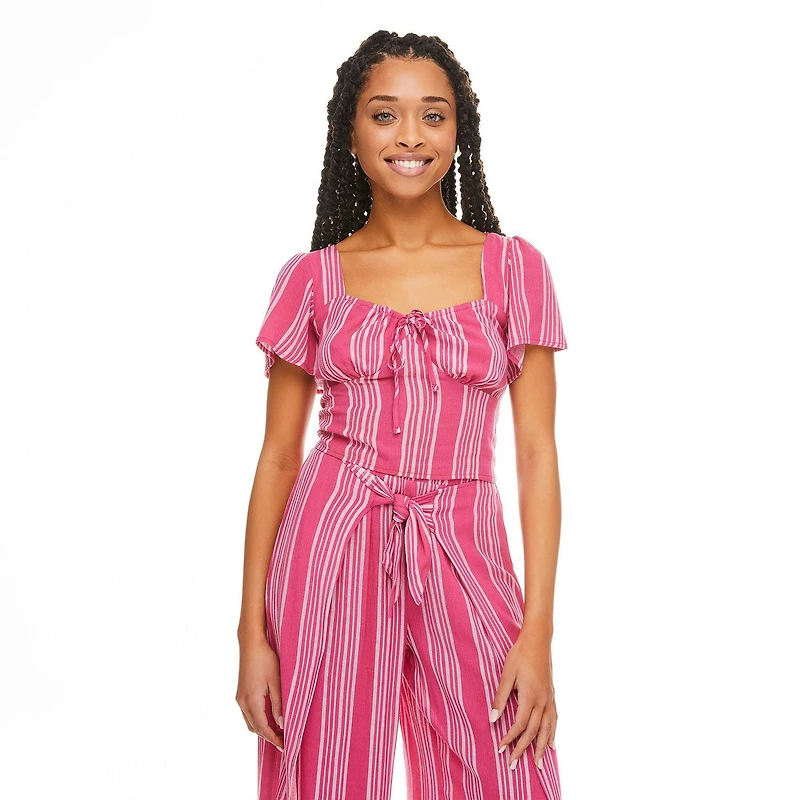 Haut avec manches évasées No Boundaries pour femmes