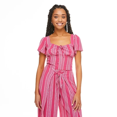 Haut avec manches évasées No Boundaries pour femmes